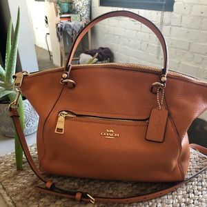 Coach Purse, burnt orange, leather.
